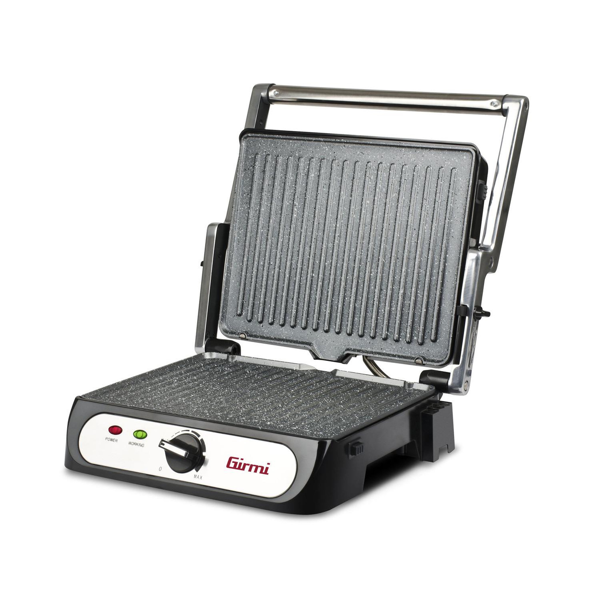 Voir la diapositive 2 : GIRMI Plancha électrique Girmi BS41 en acier inoxydable