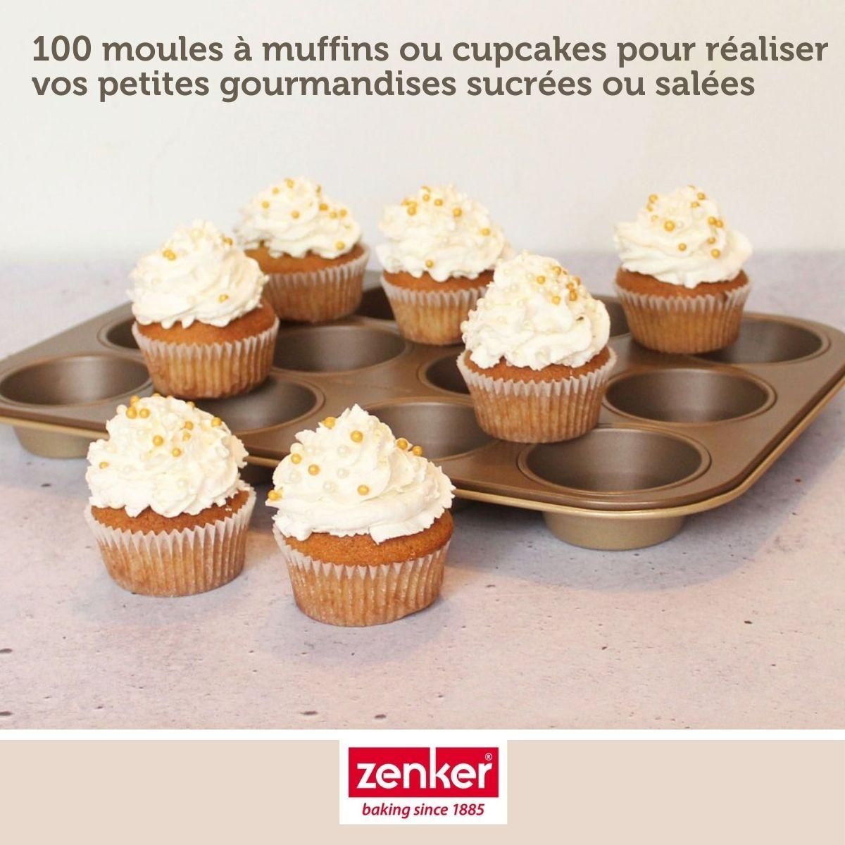 ZENKER Lot de 100 moules à muffin en papier 7 cm Zenker Smart Pastry