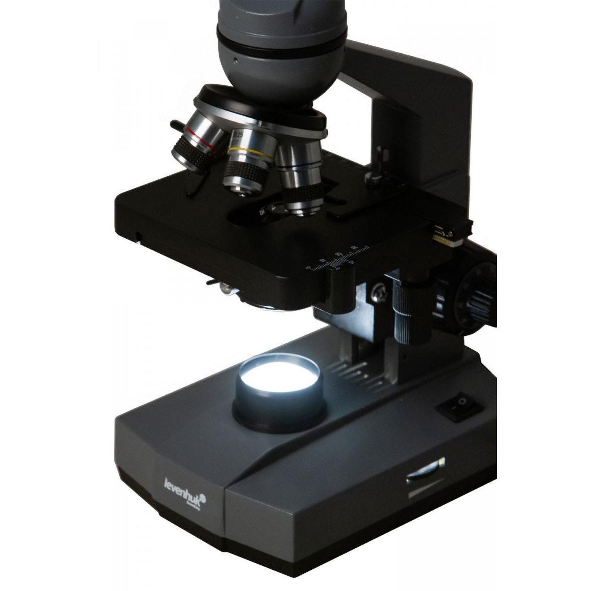 Voir la diapositive 3 : LEVENHUK Microscope monoculaire numérique  d320l base 3m