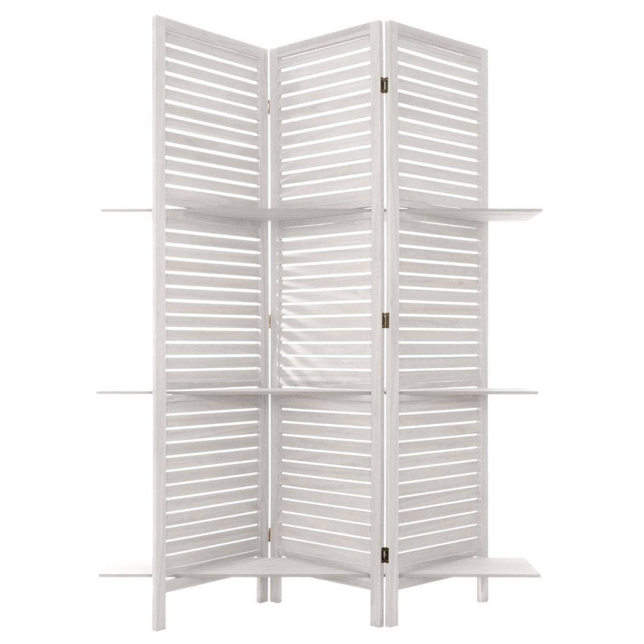 ATMOSPHERA Paravent étagère 3 niveaux  dol  120x170cm blanc