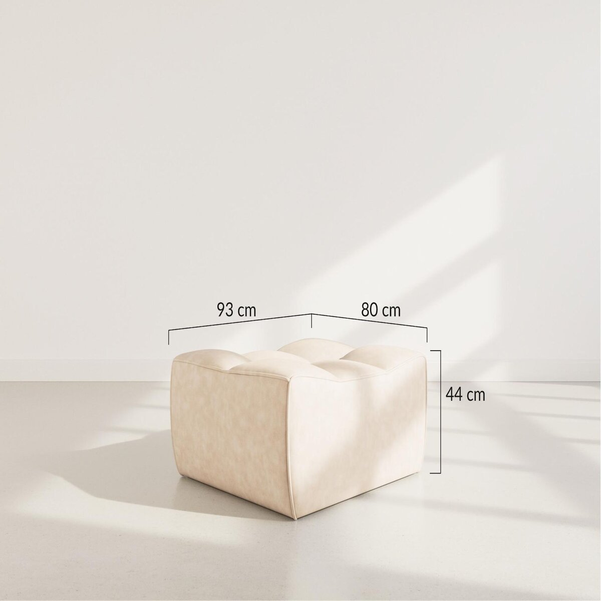 LISA DESIGN Alya - pouf en simili