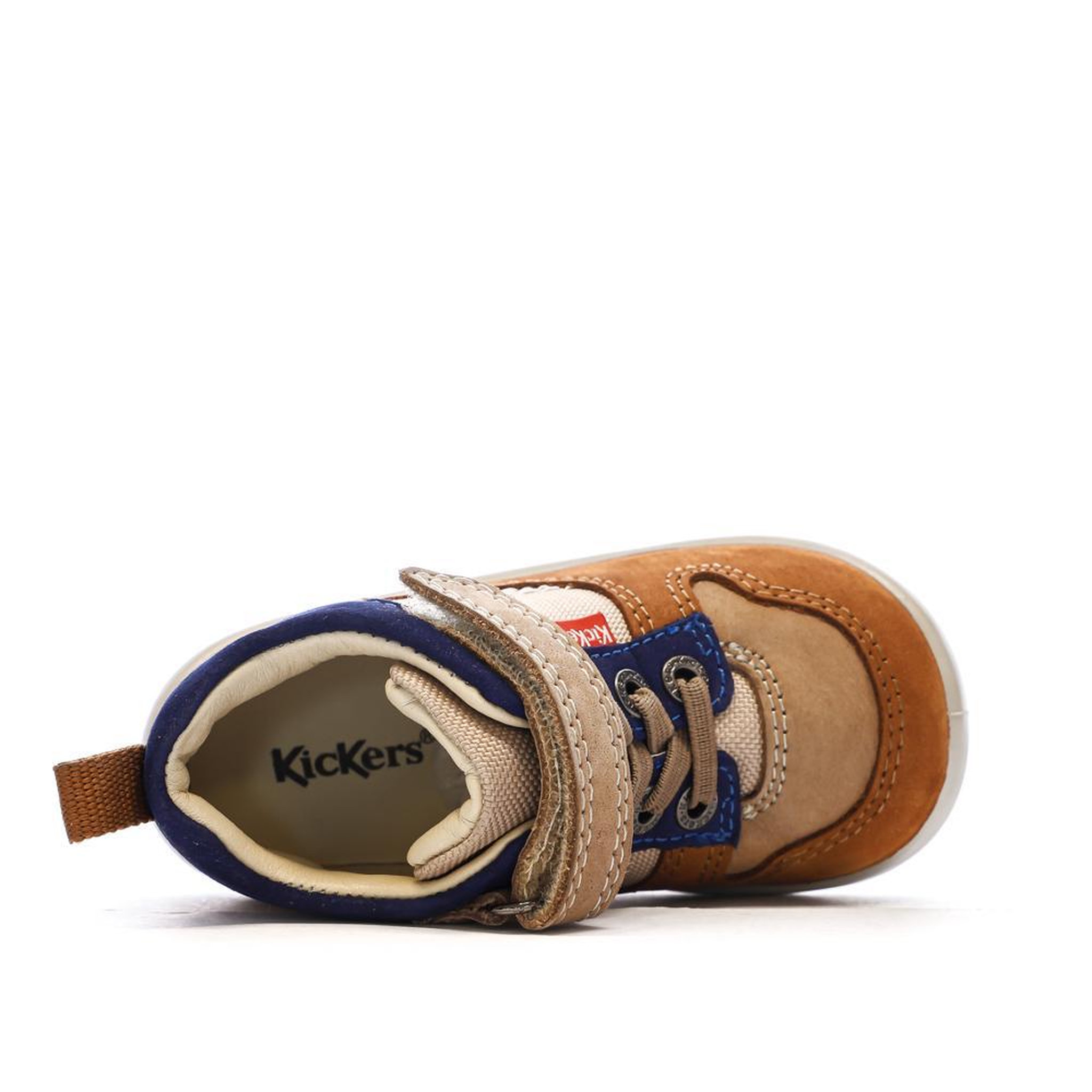Voir la diapositive 4 : Kickers Baskets Hautes /Beige Garçon Kickers Bottillon
