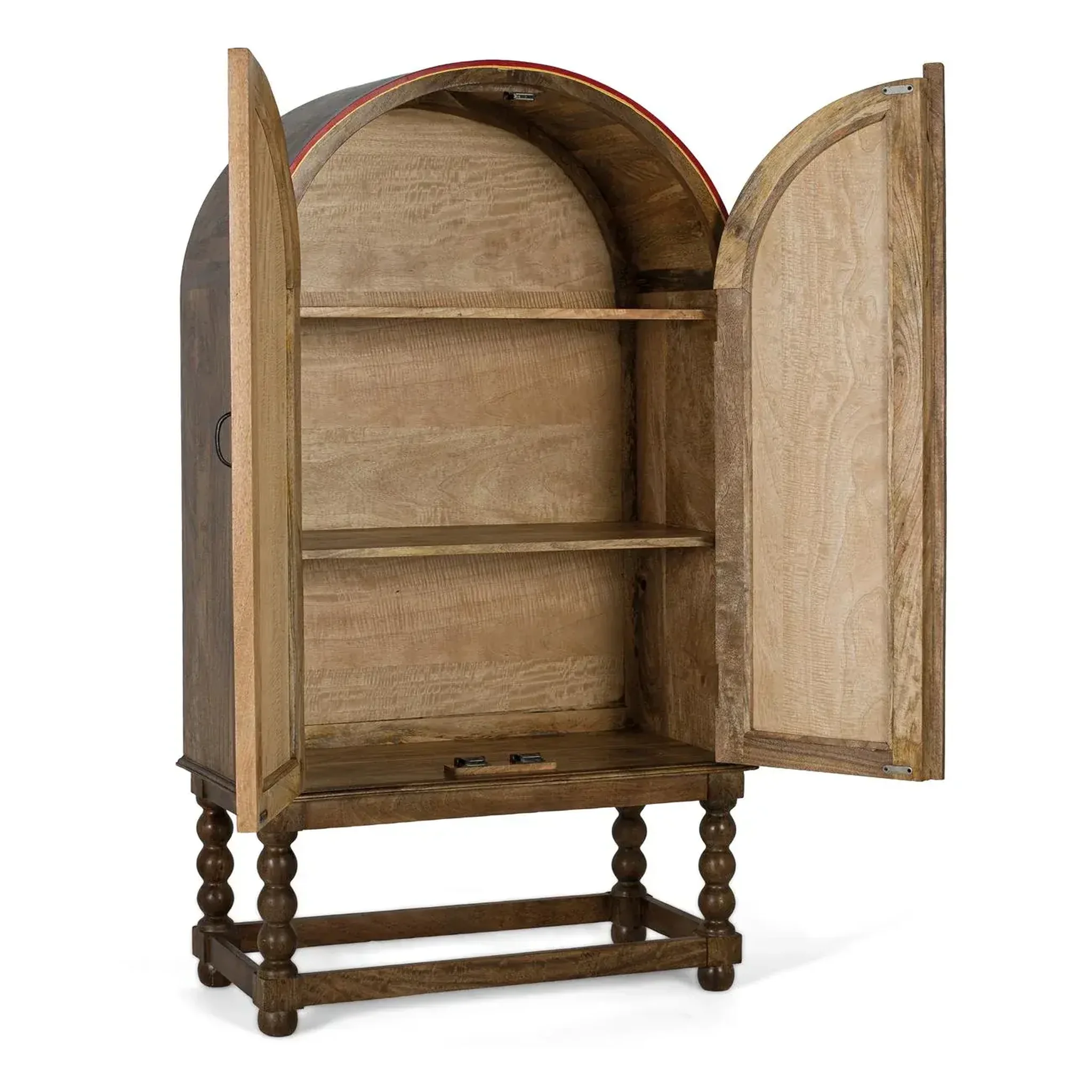 Voir la diapositive 2 : GINER Y COLOMER SL Armoire en bois de manguier 83cm style ethnique