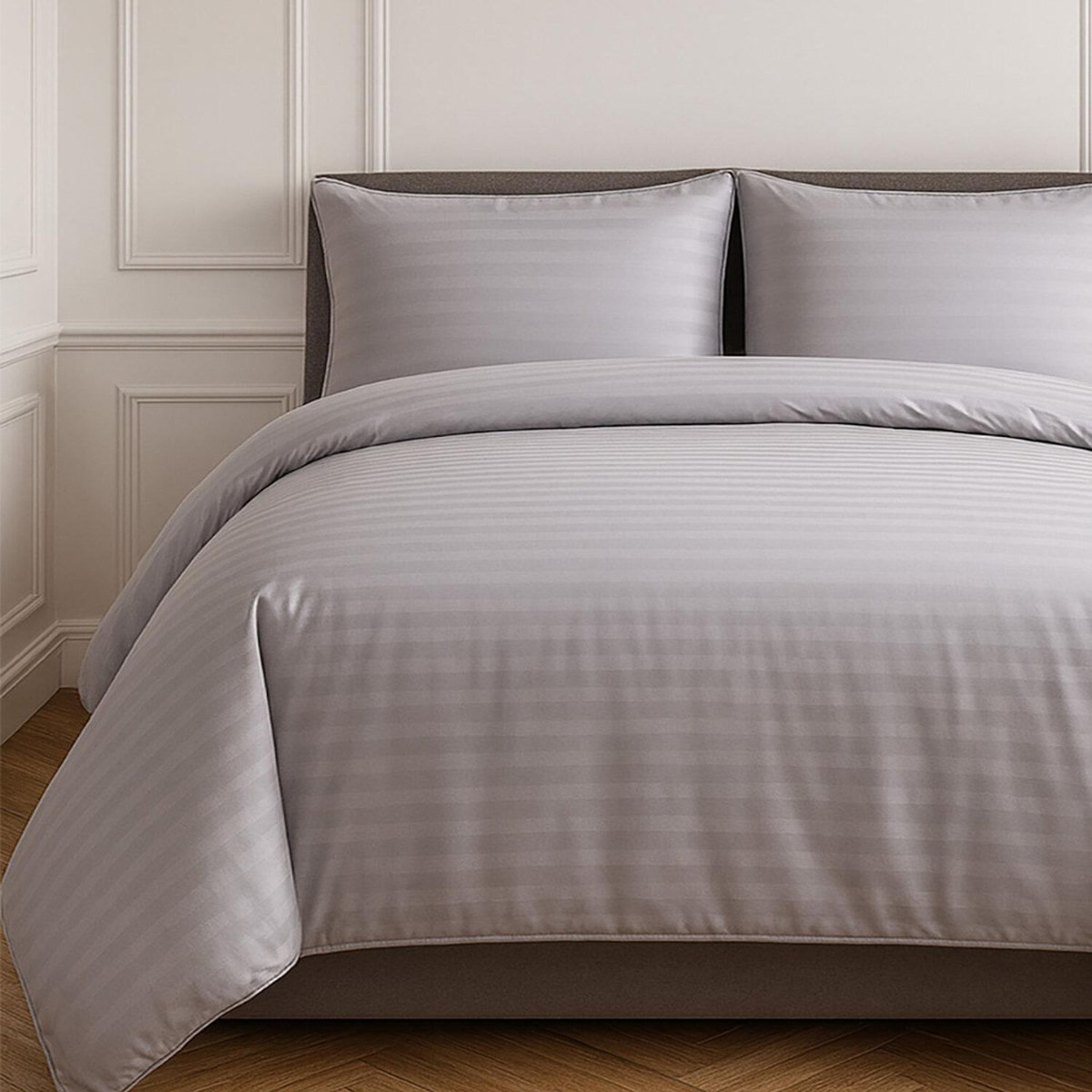 Home collection Parure housse de couette 100% satin de coton 80 fils