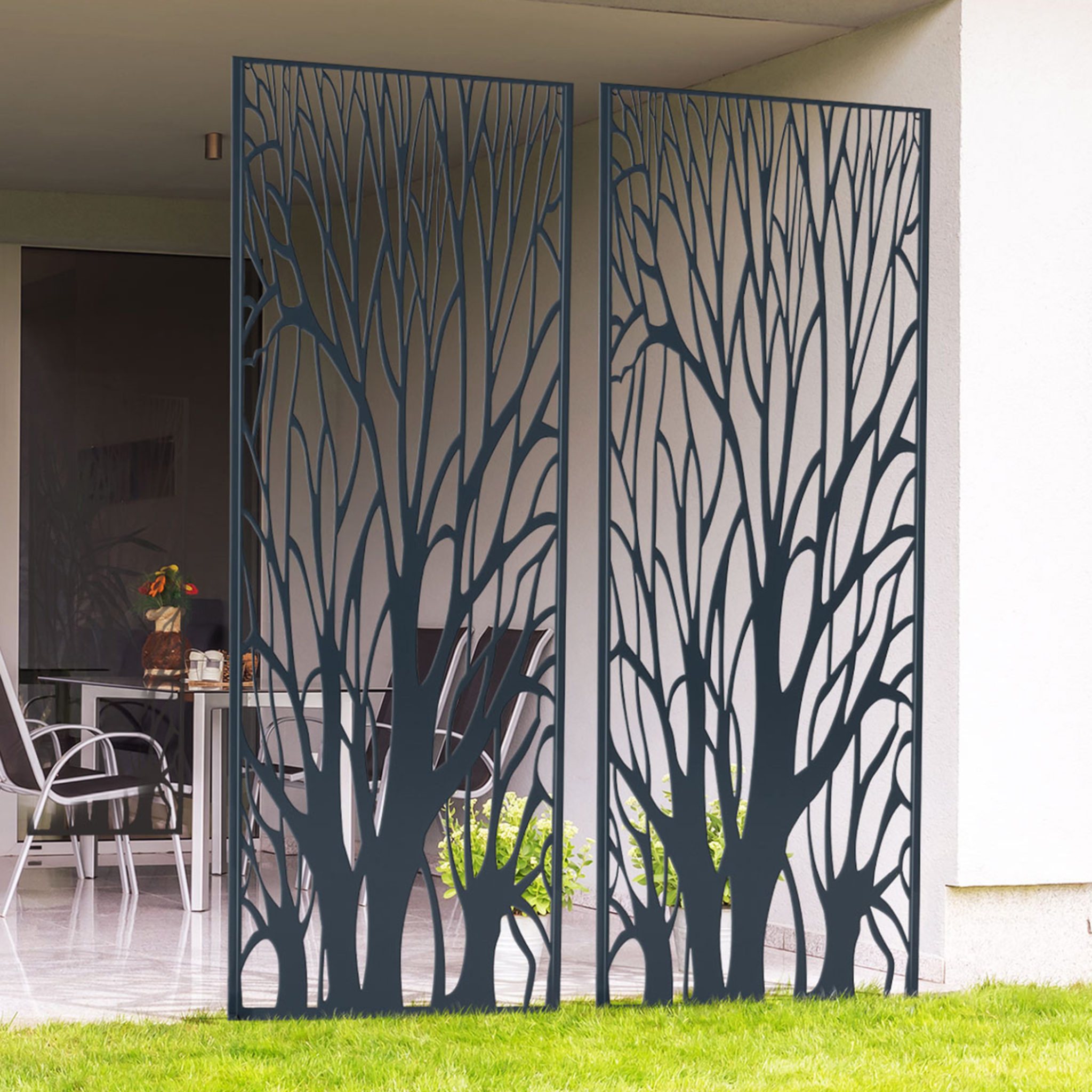 Voir la diapositive 2 : ID MARKET Panneau décoratif universel 150 x 50 cm era gris