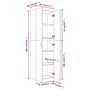 Voir la diapositive 6 : VIDAXL Armoire de bureau Sonoma gris 60x32x190 cm Bois d'ingenierie