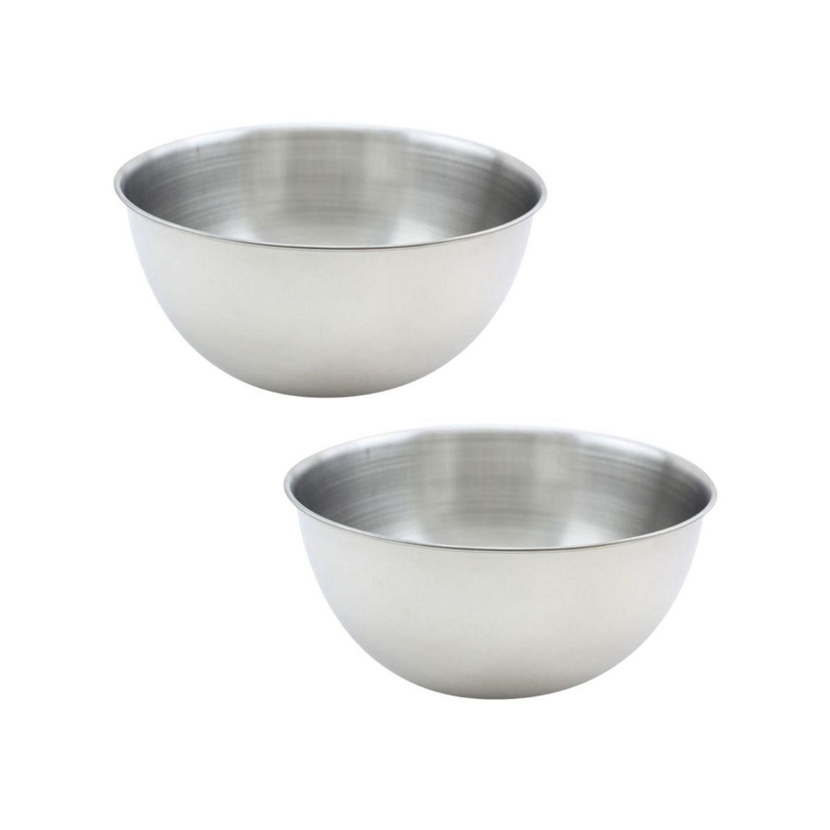 Fackelmann Ensemble de 2 Bols à mixer en inox de 20,5 cm de diamètre Fackelmann Basic