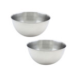 Fackelmann Ensemble de 2 Bols à mixer en inox de 20,5 cm de diamètre Fackelmann Basic