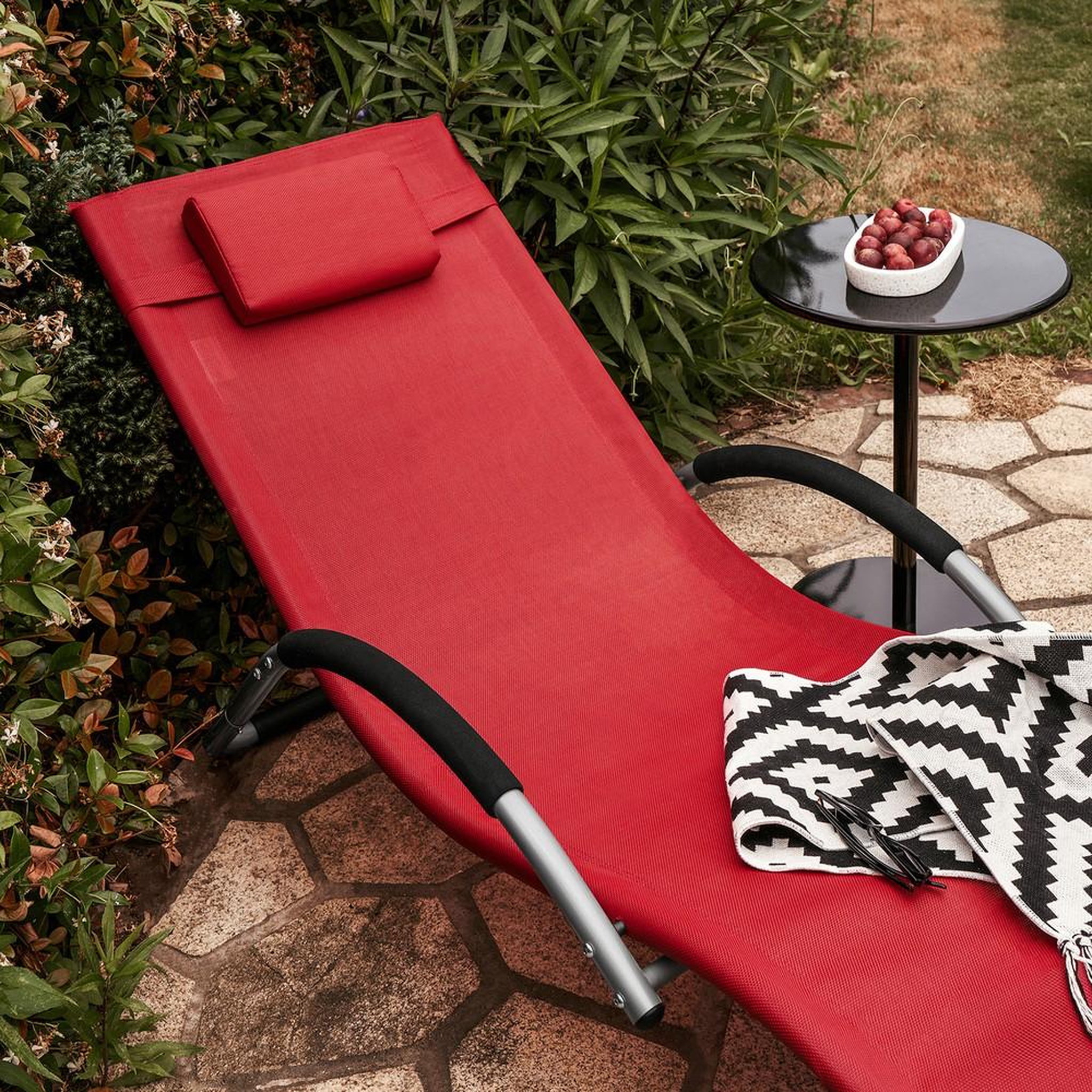 Voir la diapositive 4 : SOBUY SoBuy - Chaise Longue Portable - Moderne - OGS38
