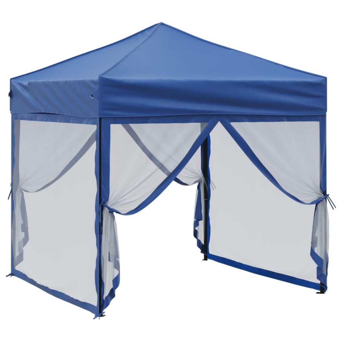 VIDAXL Tente de reception pliable avec parois Bleu 2x2 m
