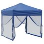 Voir la diapositive 3 : VIDAXL Tente de reception pliable avec parois Bleu 2x2 m