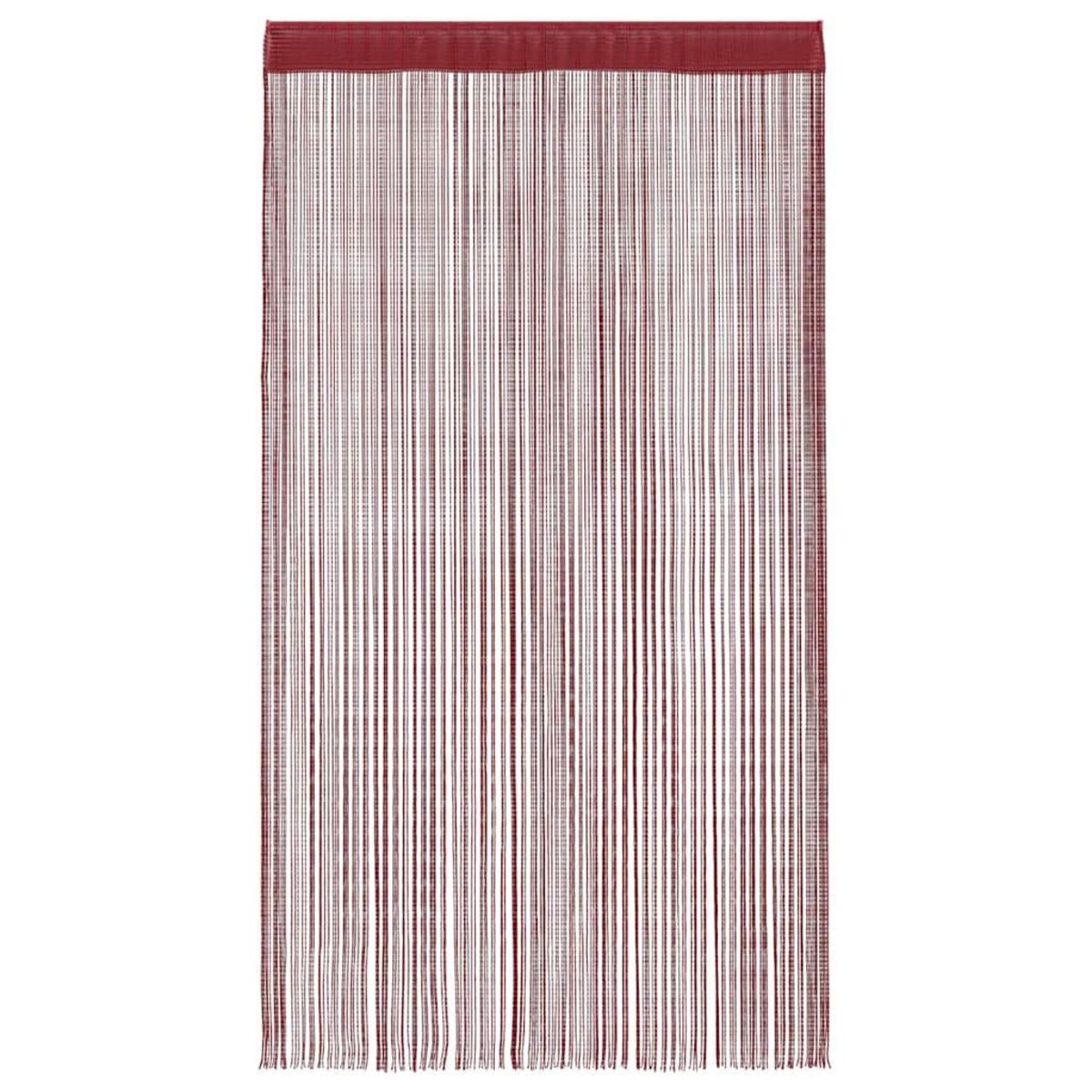 VIDAXL Rideau en fils 2 pcs 100 x 250 cm Bordeaux