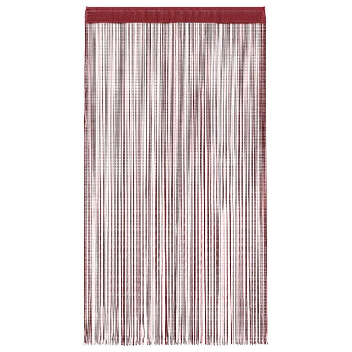 VIDAXL Rideau en fils 2 pcs 100 x 250 cm Bordeaux