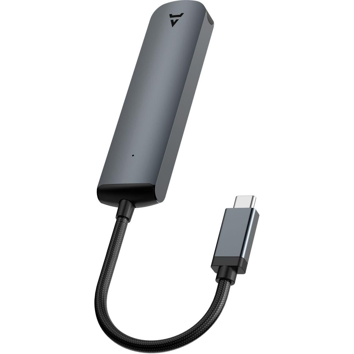 ADEQWAT Hub USB-C 4 en 1 (USB-C USB-A  HDMI)