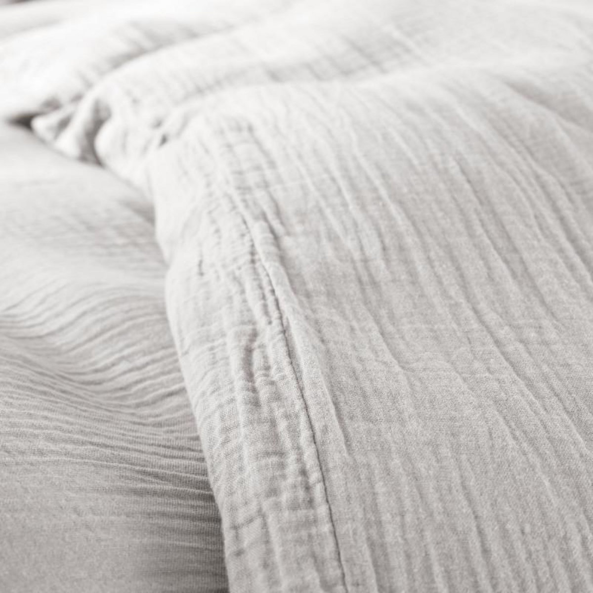 COTON PUR Parure de draps 4 pièces  Noah  Gaze de Coton pour lit 2 Places 160 cm