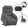 Voir la diapositive 5 : VIDAXL Fauteuil inclinable de massage electrique Gris fonce Tissu