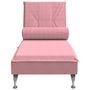 Voir la diapositive 4 : VIDAXL Chaise longue de massage avec traversin rose velours