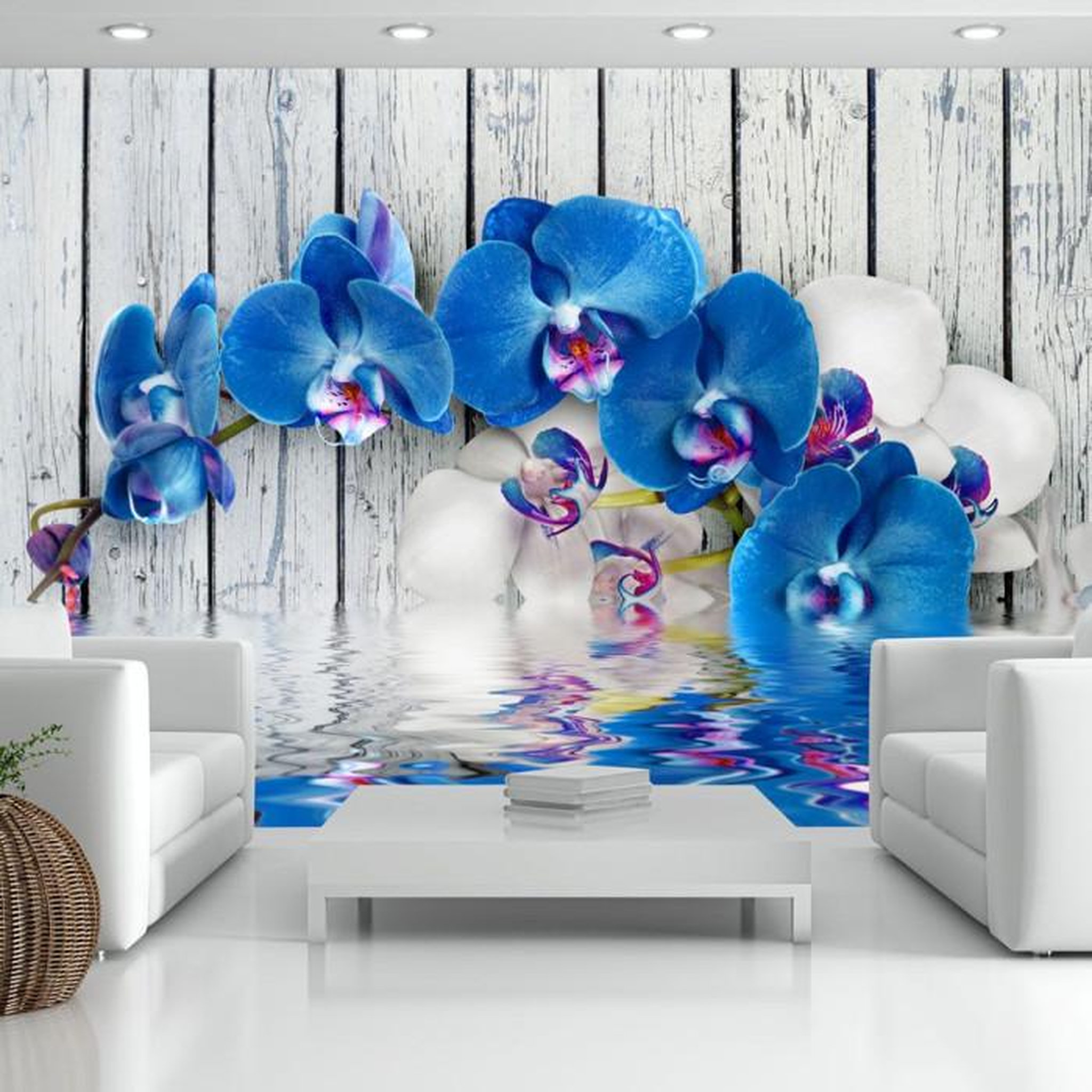 Paris Prix Papier Peint  Cobaltic Orchid. Coloris disponibles : Multicolore