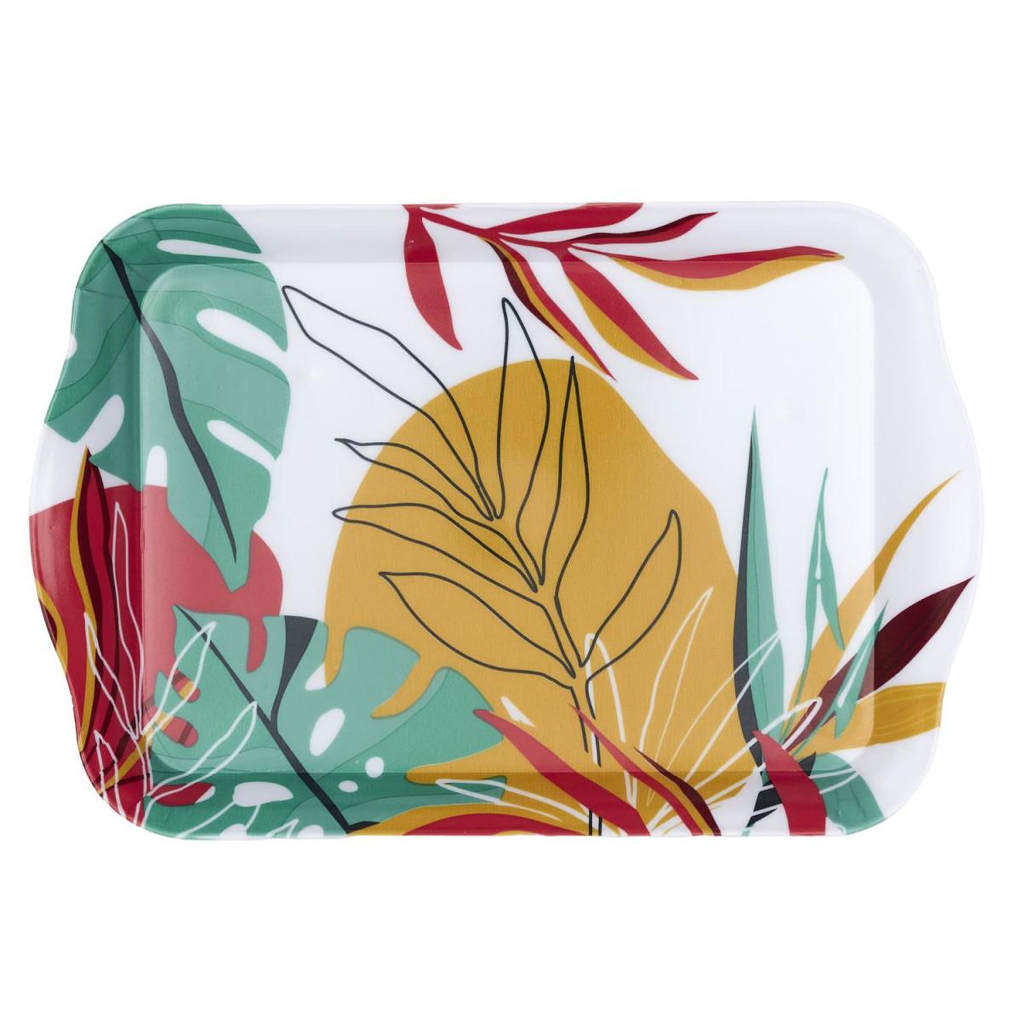 Voir la diapositive 3 : The Home Deco Factory Plateau de service  paradis exotique  21cm multicolore