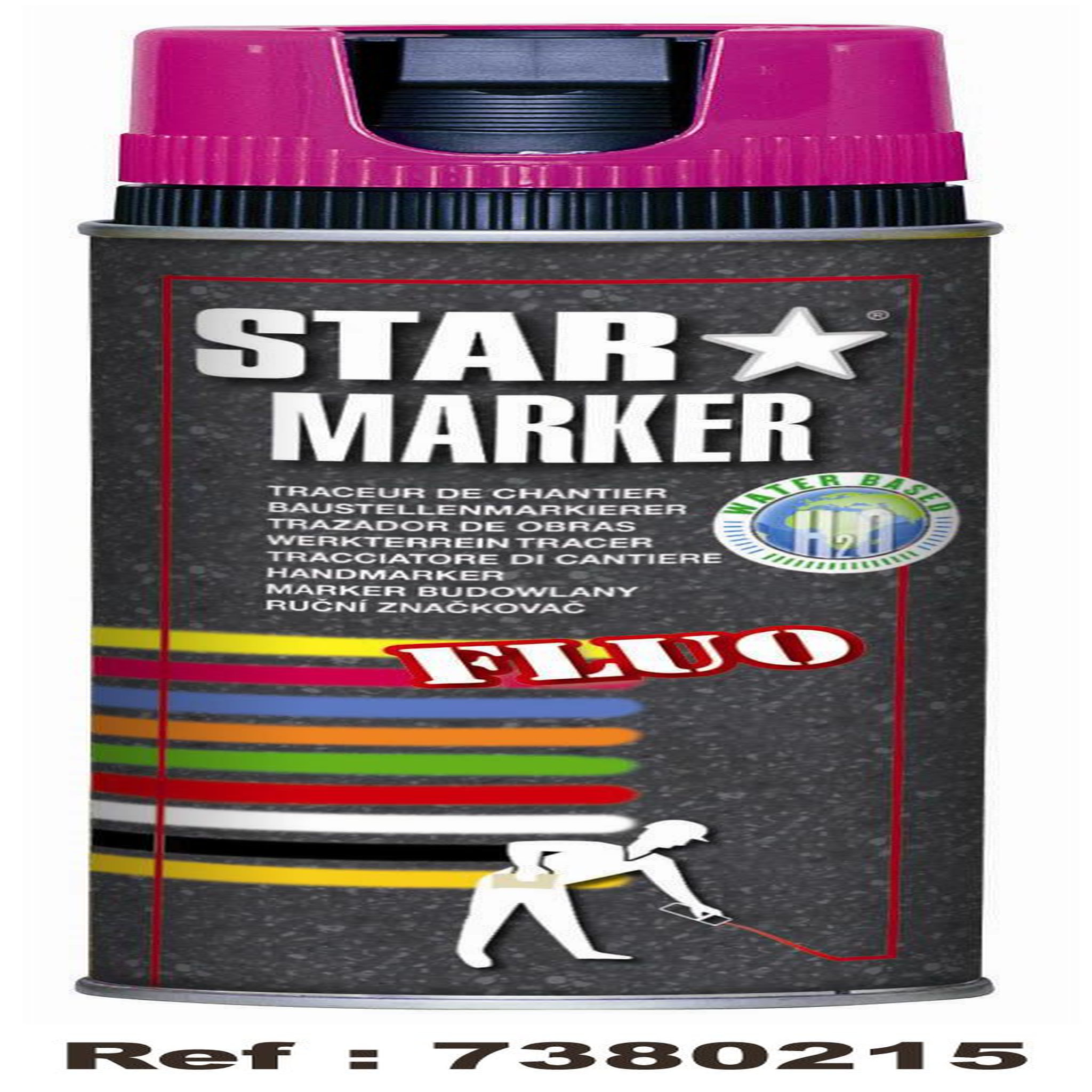 OUTIFRANCE Peinture de marquage temporaire Noire 500 mL