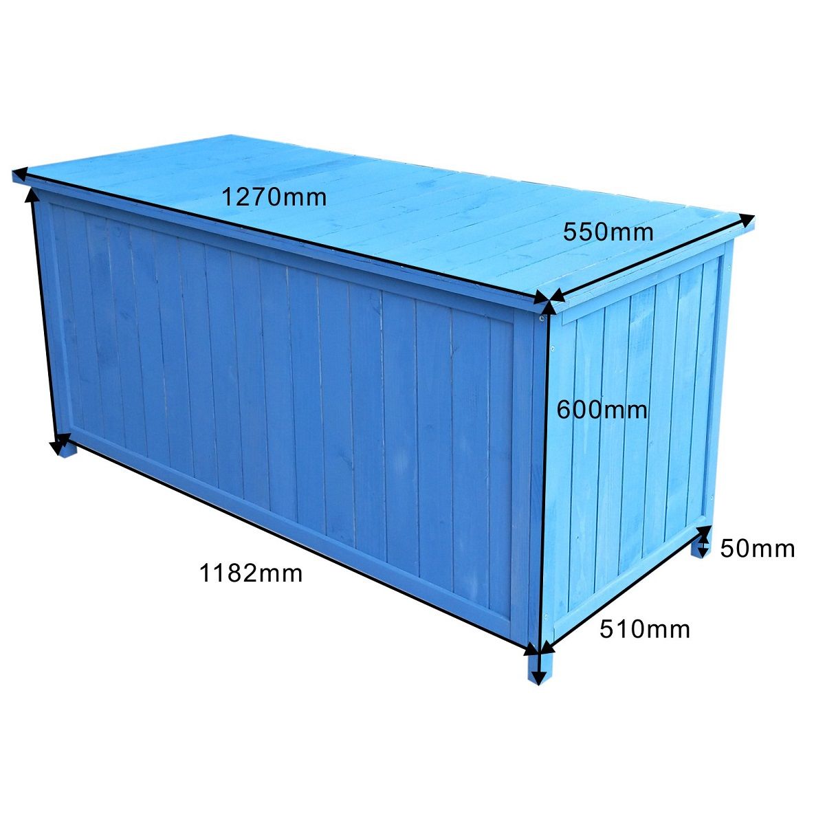 Ensemble atelier de jardinage en bois bleu CUB 