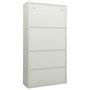 Voir la diapositive 4 : VIDAXL Armoire de bureau Gris clair 90x40x180 cm Acier