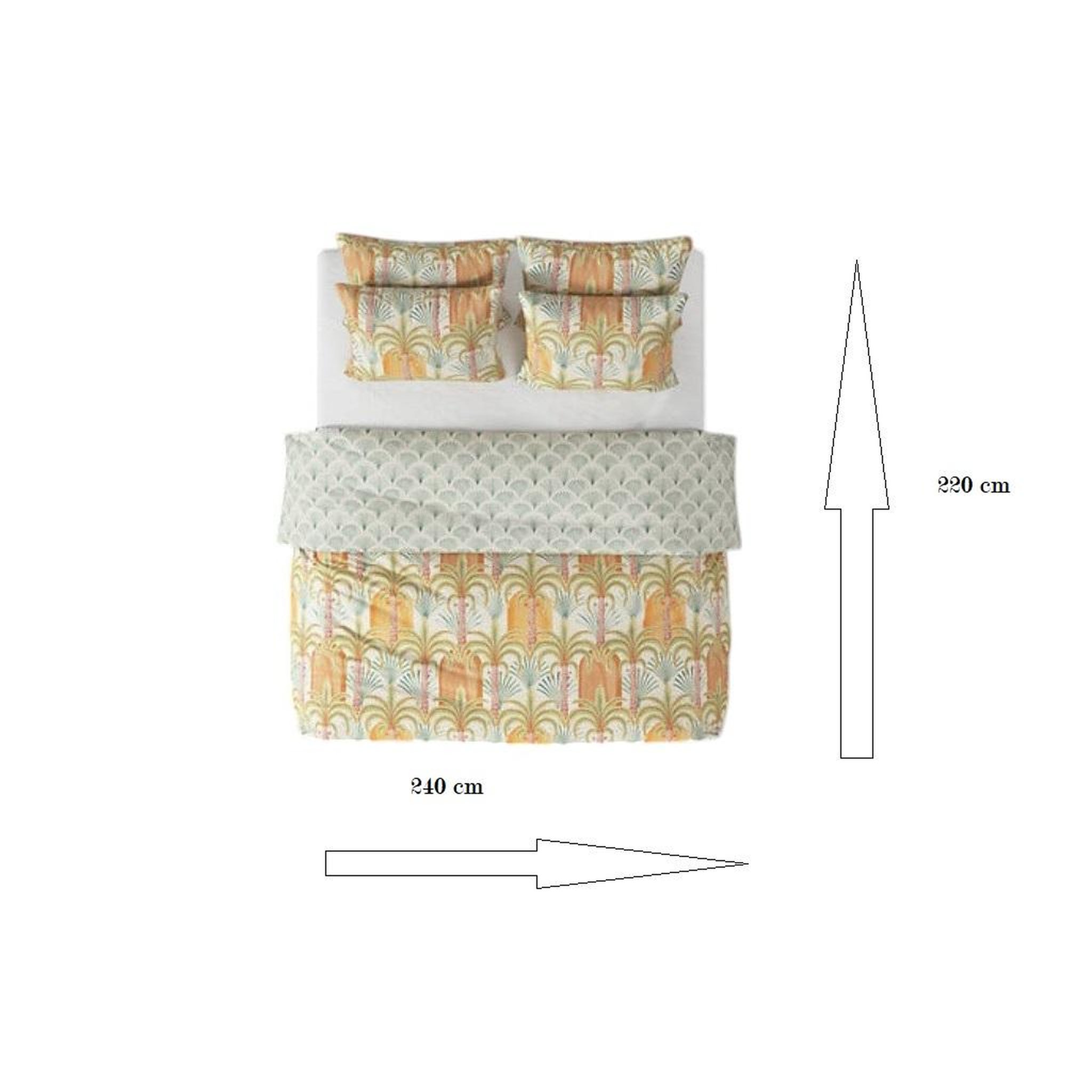 Voir la diapositive 2 : Eden Parure de lit percale de coton janice