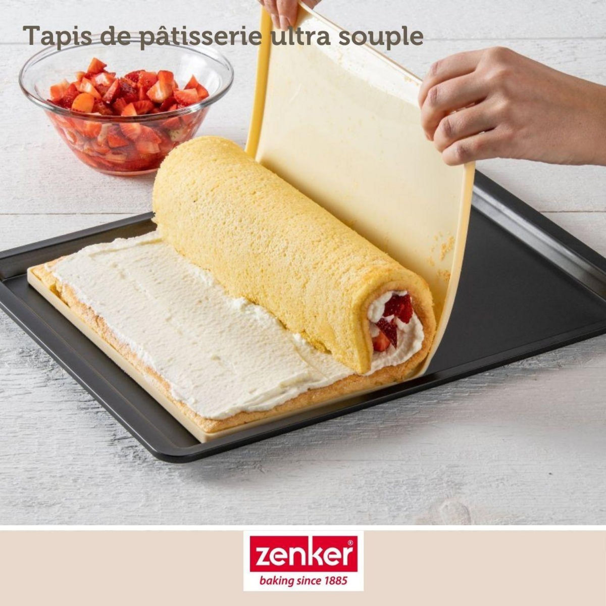 ZENKER Moule à génoise et biscuit roulé en silicone 36 x 27 cm Zenker Sweet Sensation