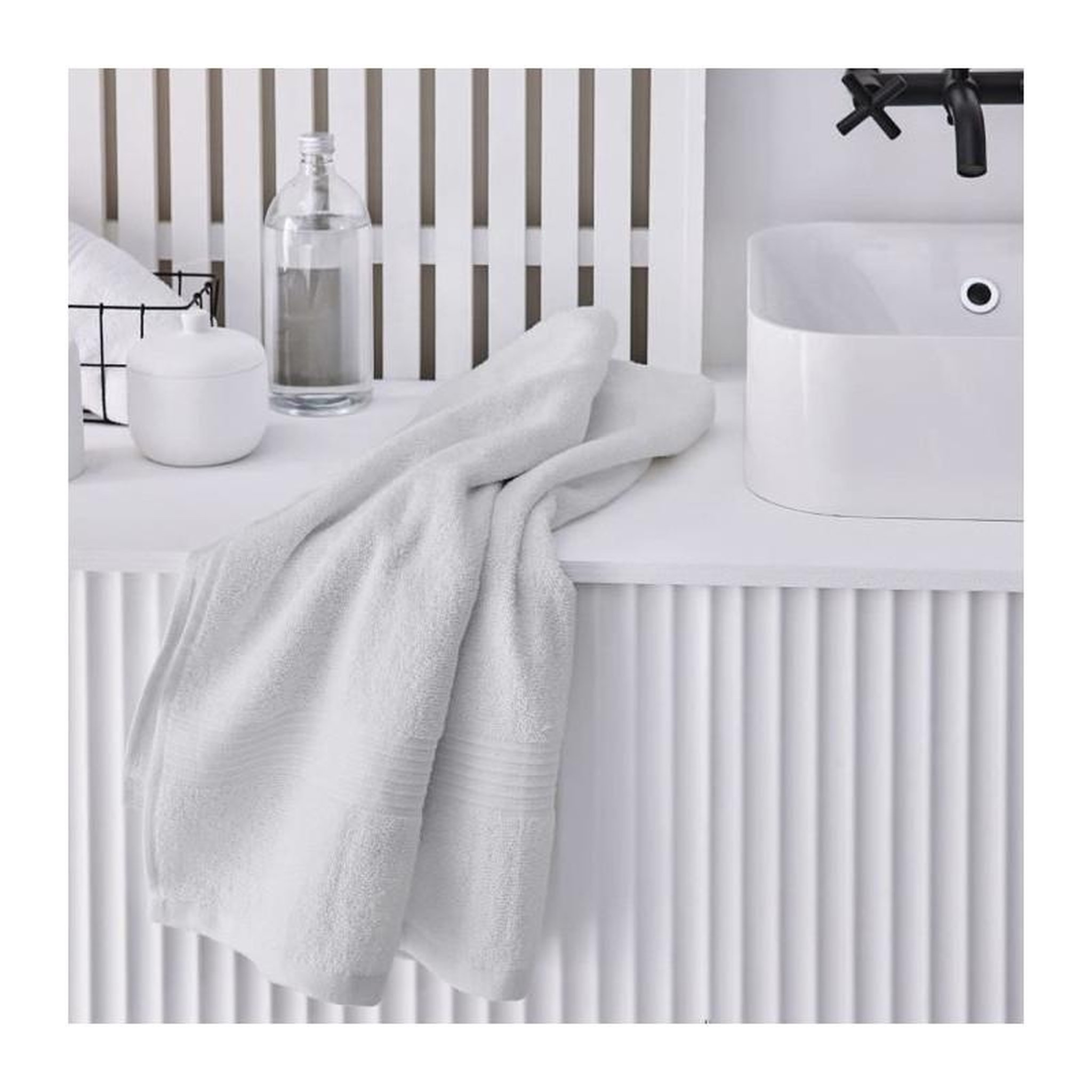 Voir la diapositive 3 : Today Drap de Bain TODAY 70x130 cm 100% Coton - Craie