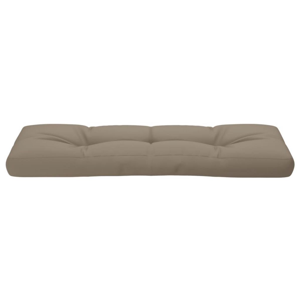 VIDAXL Coussin de palette taupe 120x40x12 cm tissu