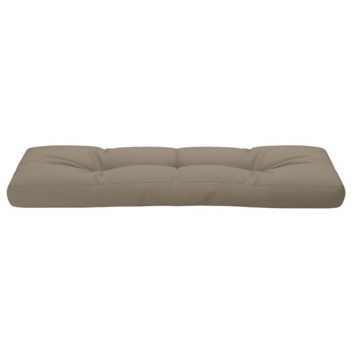 VIDAXL Coussin de palette taupe 120x40x12 cm tissu