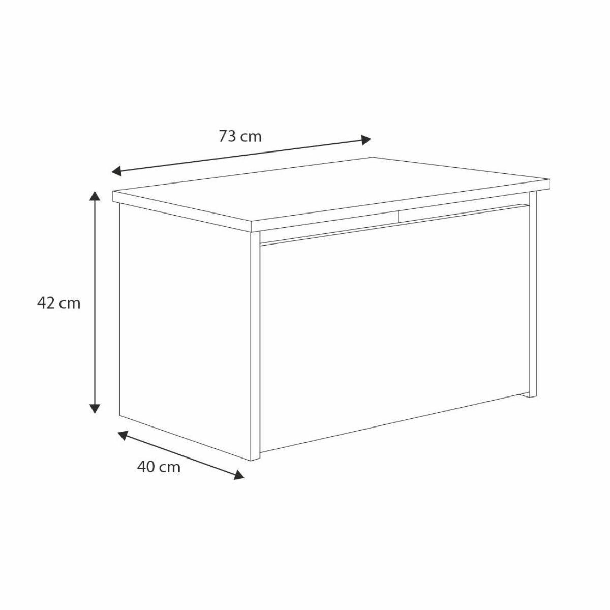 KOBI Coffre à jouets Daria en forme de train - Rangement ludique pour enfants
