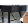 Voir la diapositive 6 : Paris Prix Bureau Design Avec Tiroir  Gold  110cm Noir