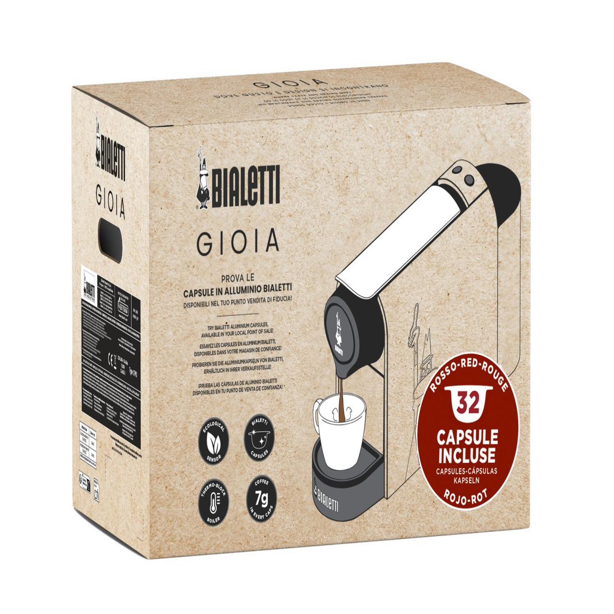 Voir la diapositive 3 : BIALETTI Bialetti gioia entièrement automatique cafetière à dosette 0,5 l