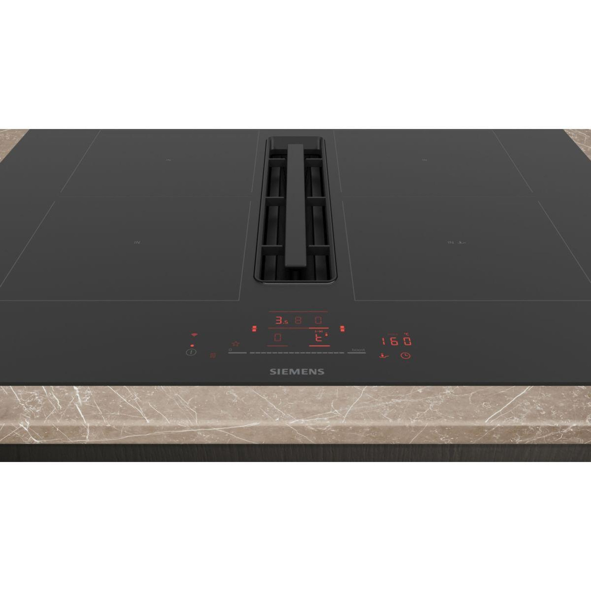 Voir la diapositive 4 : Siemens Plaque induction aspirante ED711HQ26E iQ500 combiZone