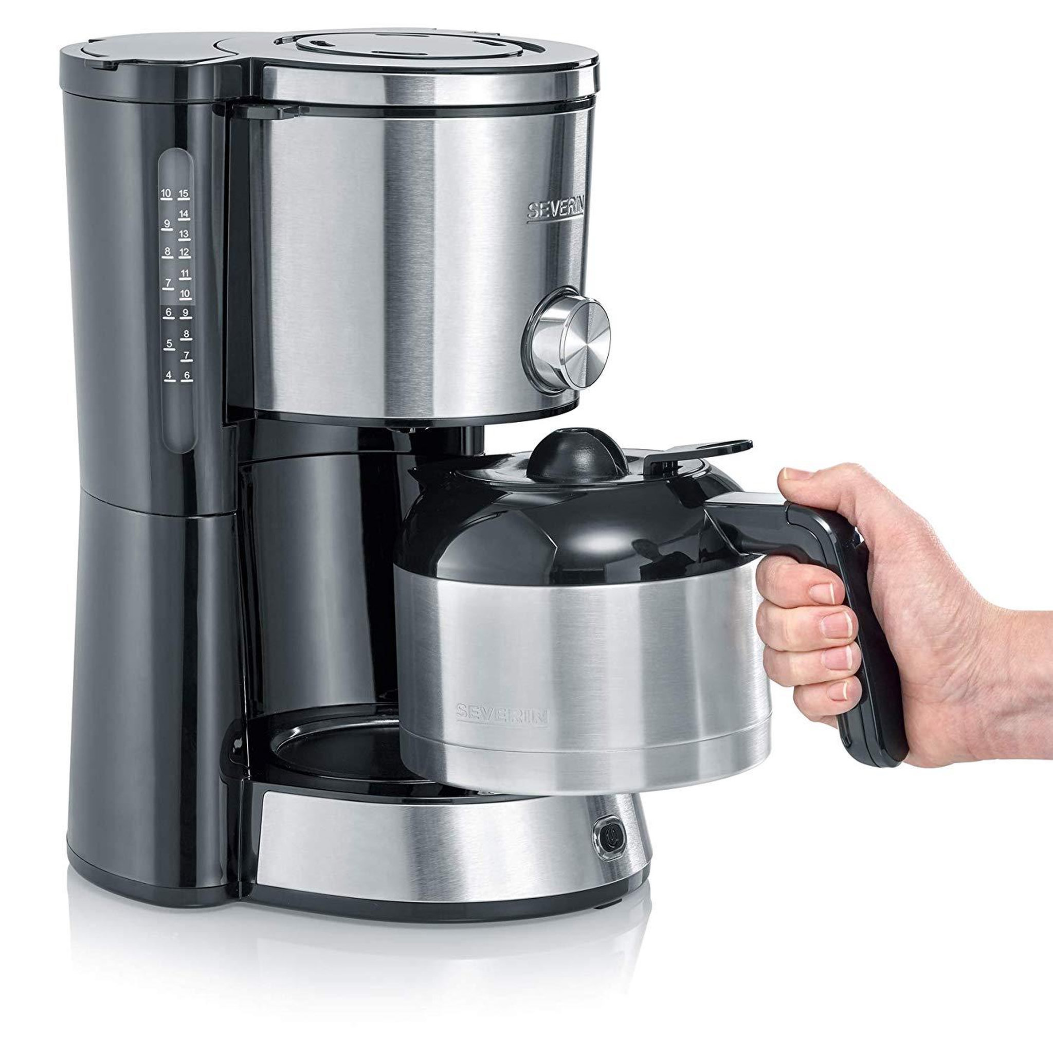 Voir la diapositive 2 : SEVERIN Cafetière filtre isotherme 8 tasses 1000w - ka4845