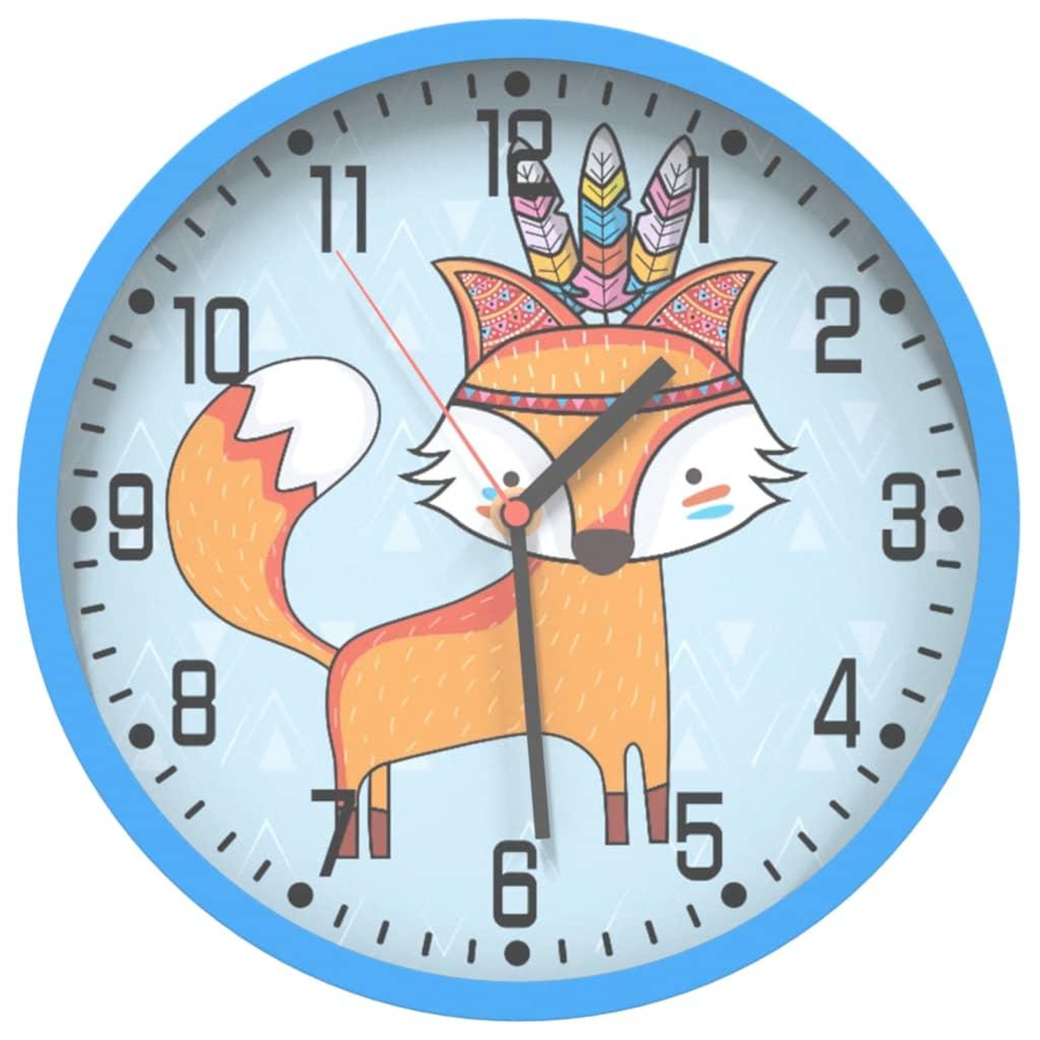 Voir la diapositive 2 : VIDAXL Horloge murale bleu Ø25,5 cm polystyrene et verre