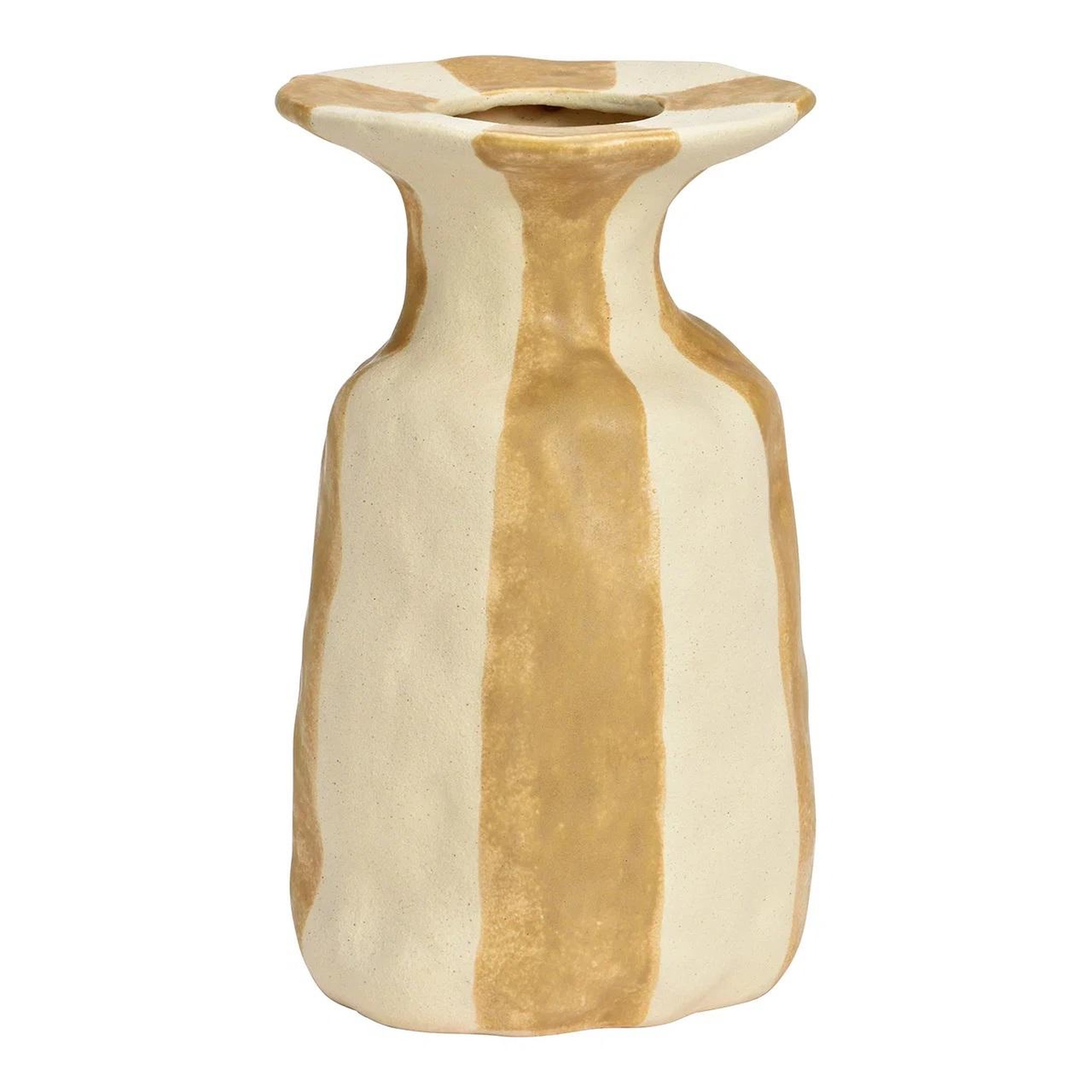 Eden Vase en céramique rayé design et moderne