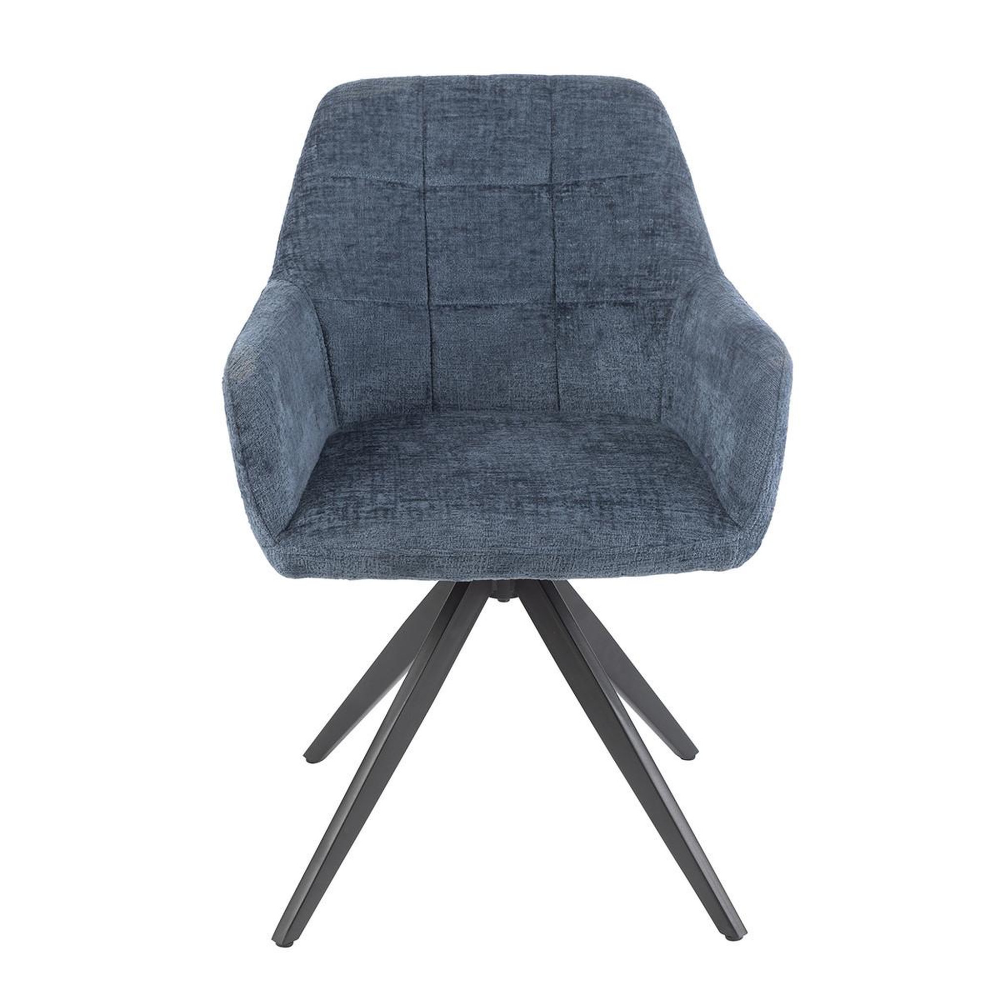 Voir la diapositive 2 : J-LINE Chaise design  louna  85cm bleu