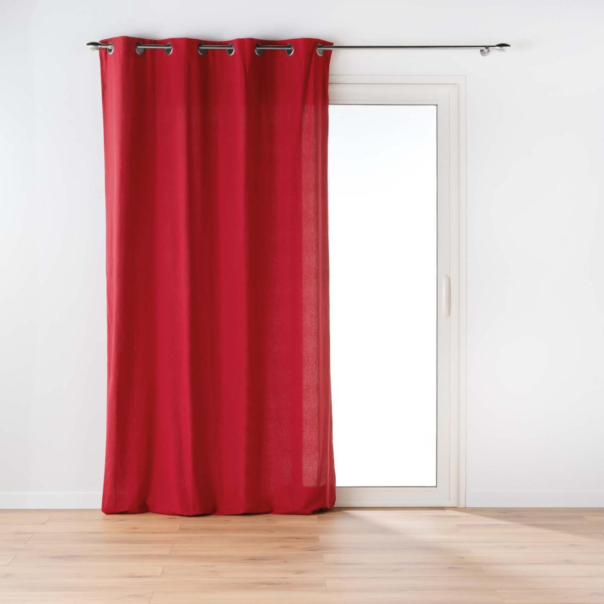 Douceur d'Intérieur Rideau à œillets  twily  135x260cm rouge