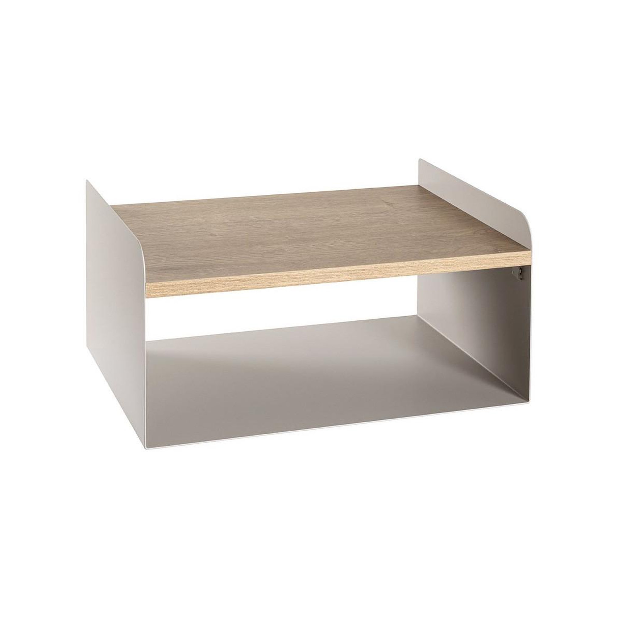 Paris Prix Étagère murale 2 niveaux  korfu  40cm gris & chêne