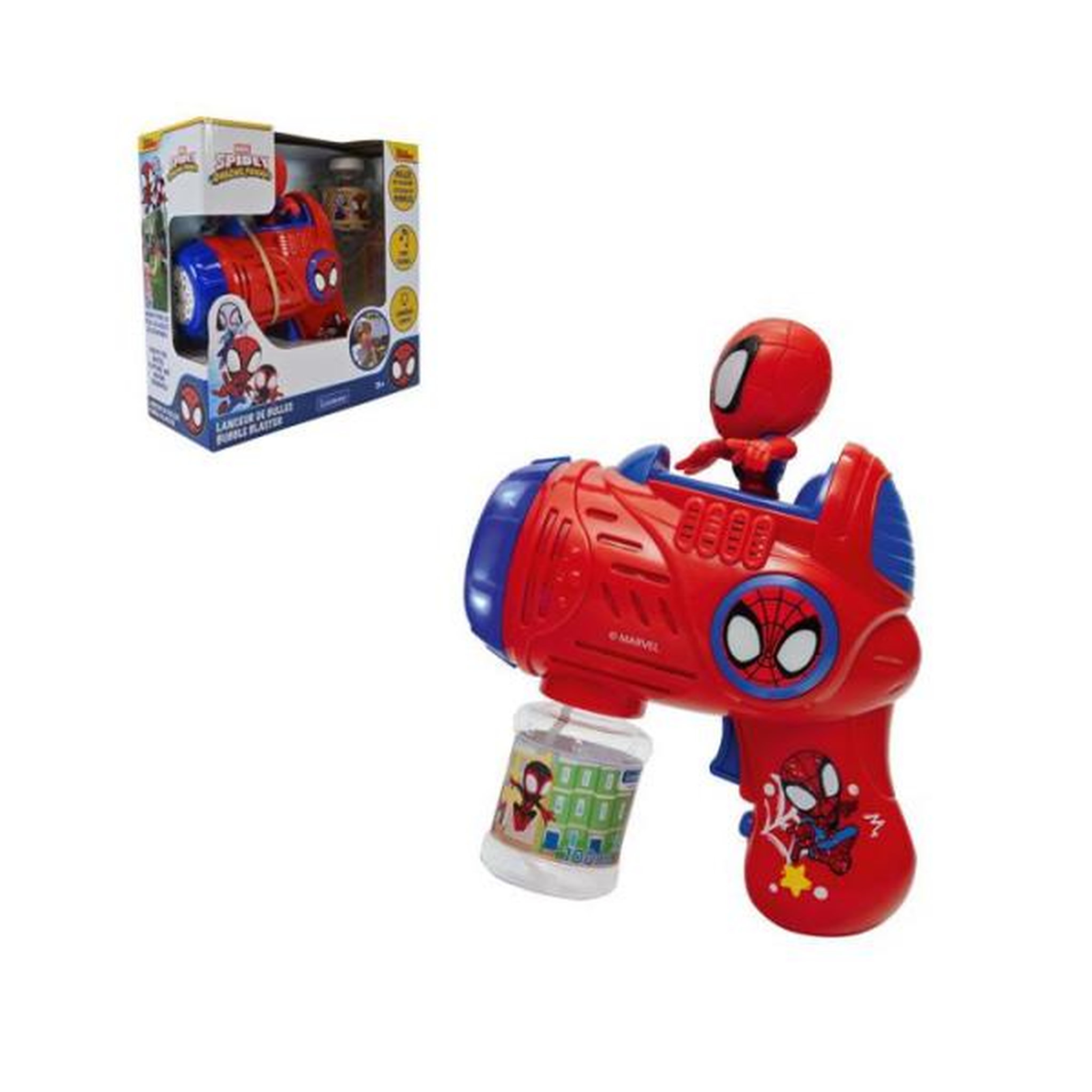 Voir la diapositive 6 : Lexibook Pistolet à Bulles Spidey avec effets lumineux et sonores