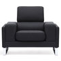 Voir la diapositive 2 : Paris Prix Fauteuil en Tissu  Ezekiel  104cm Noir