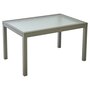 Voir la diapositive 2 : GARDENSTAR Table de jardin rectangulaire extensible - 6/8 places - Acier - Gris