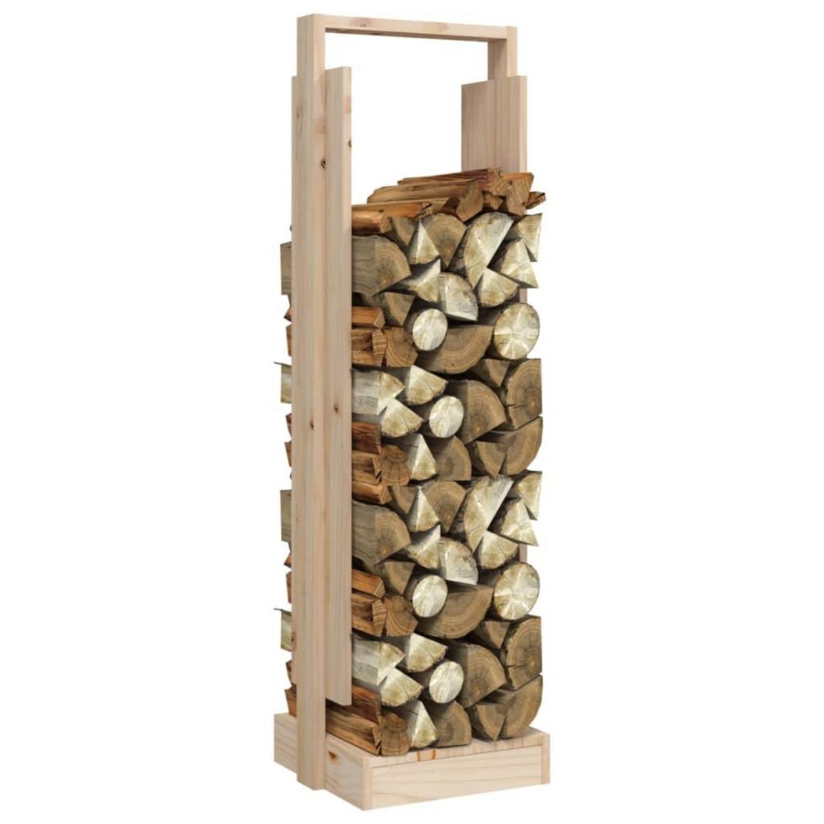 VIDAXL Porte-buches 33,5x30x110 cm Bois massif de pin
