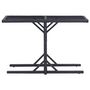 Voir la diapositive 2 : VIDAXL Table de jardin Noir 110x53x72 cm Verre et resine tressee