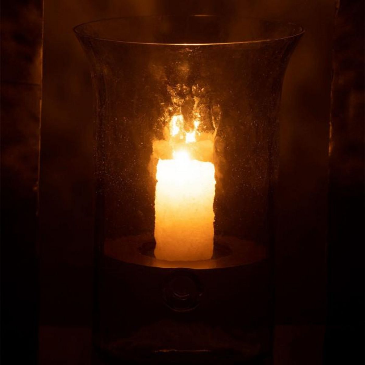 Paris Prix Bougeoir en Verre  Flou  26cm Transparent