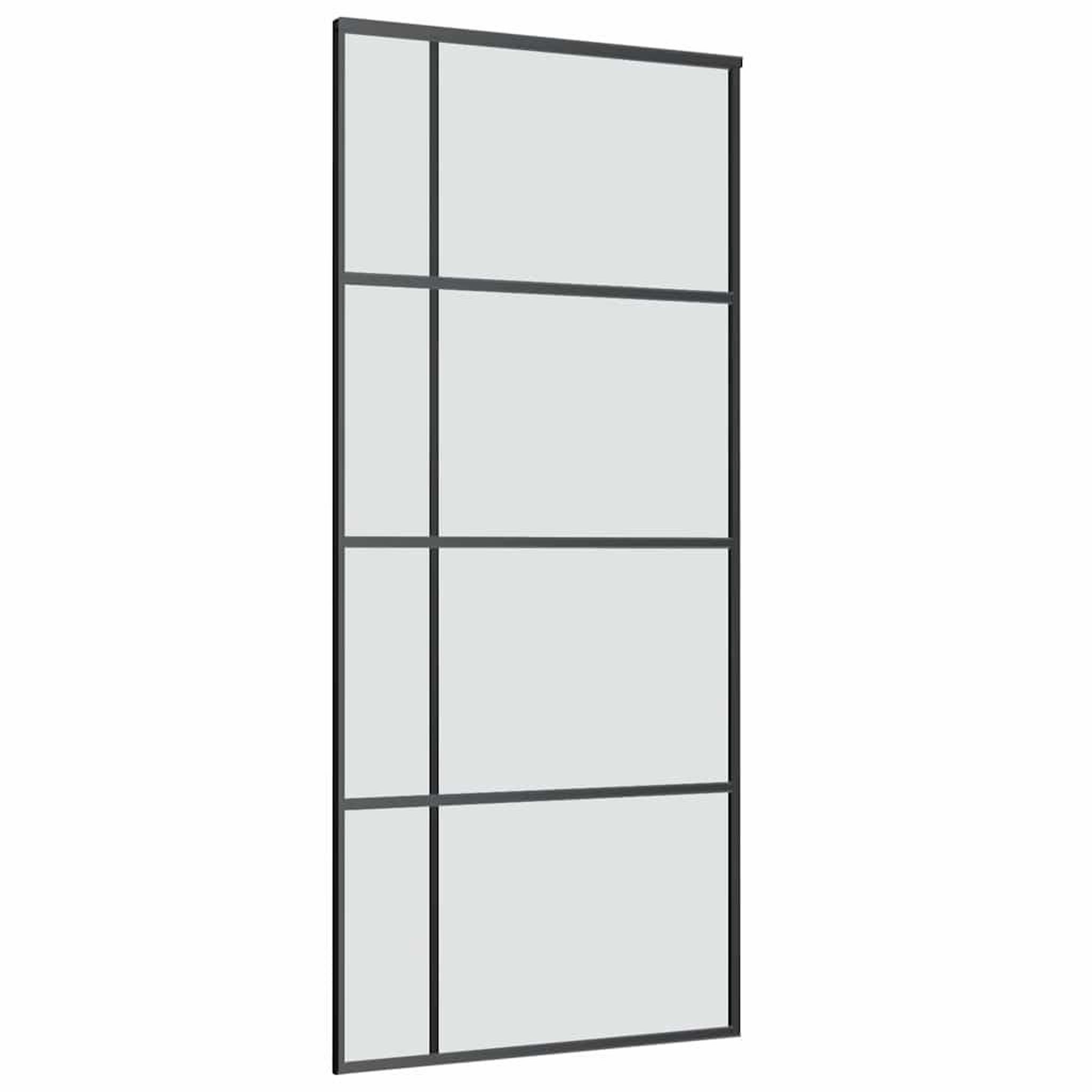 Voir la diapositive 4 : VIDAXL Porte coulissante avec kit de quincaillerie 90x205 cm Verre ESG