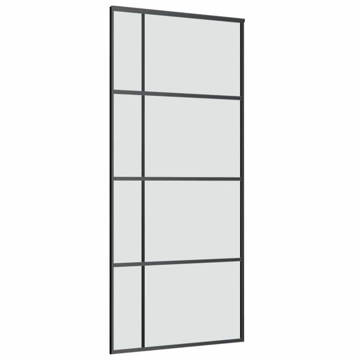 VIDAXL Porte coulissante avec kit de quincaillerie 90x205 cm Verre ESG