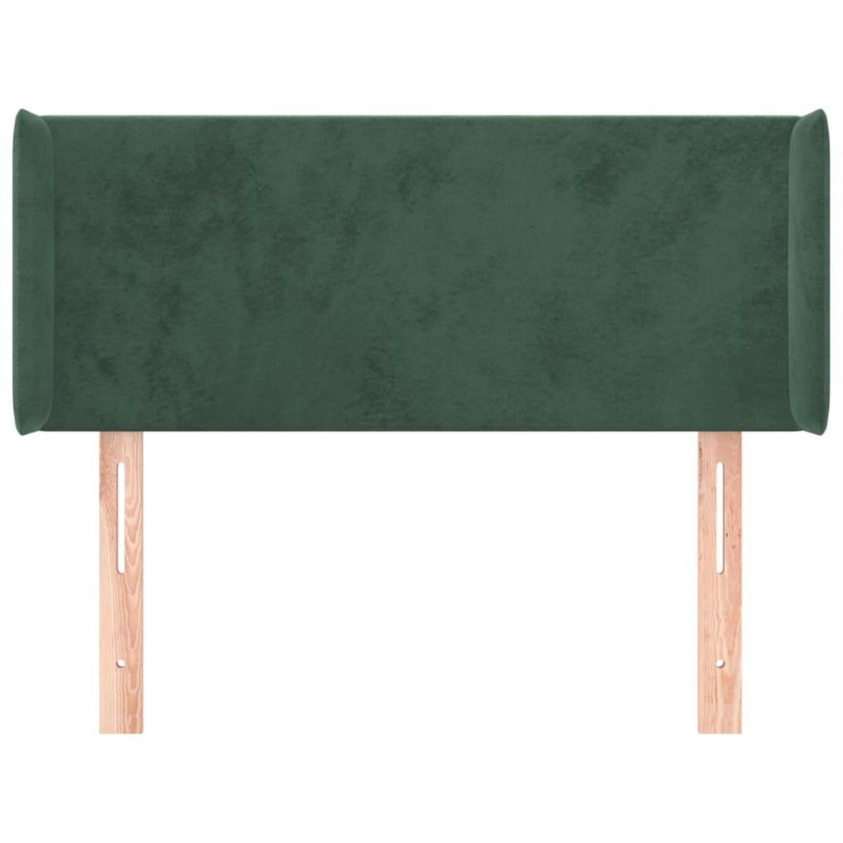 VIDAXL Tete de lit avec oreilles Vert fonce 103x16x78/88 cm Velours